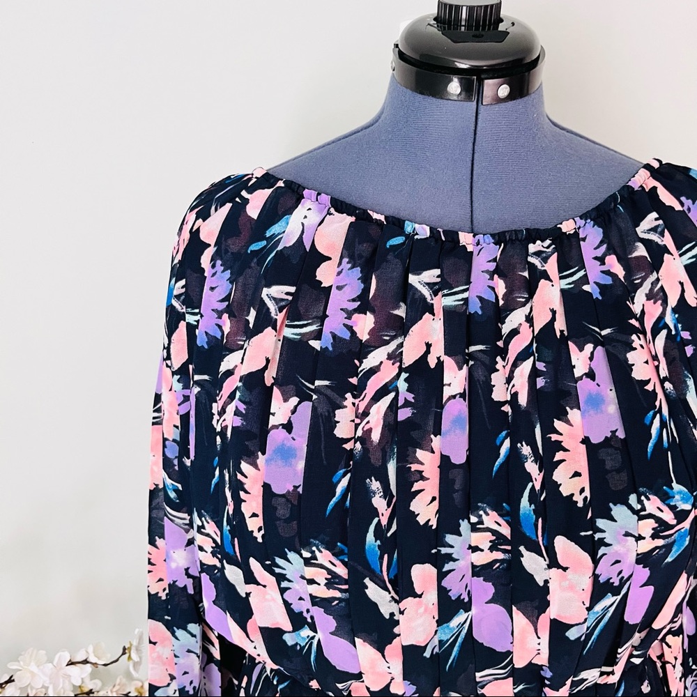 Lane Bryant Pleated Floral Dress NWT Size 28